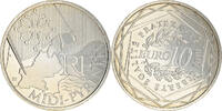 France 10 Euro Midi-Pyrénées, Paris, Silver, KM:1663 -