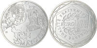 France 10 Euro Mayotte, Paris, Silver, Gadoury:EU450, KM:1726 -