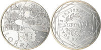 France 10 Euro Lorraine, Paris, Silver, KM:1743 -