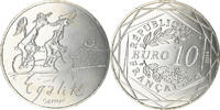 France 10 Euro Egalité, Silver, Gadoury:EU718 -