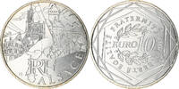 France 10 Euro Alsace, Paris, Silver, KM:1734 -