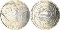 France 10 Euro Rhône Alpes, Paris, Silver, KM:1670 -