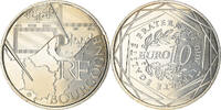 France 10 Euro Bourgogne, Paris, Silver, KM:1649 -