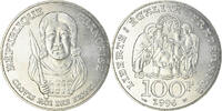 France 100 Francs Coin, Clovis, Silver, KM:1180, Gadoury:953 -