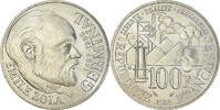 France 100 Francs Coin, Germinal, Silver, KM:957, Gadoury:900 -