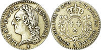 France 12 Sols, 1/10 ECU Coin, Louis XV, 1/10 Écu à la vieille tête -