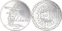 France 10 Euro Liberté Hiver Sempé, Paris, Silver -