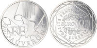 France 10 Euro Paris, Auvergne, Silver, KM:1646 -