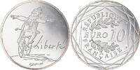 France 10 Euro Liberté Hiver Sempé, Silver, Gadoury:EU717 -