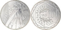 France 10 Euro Coq, Silver -