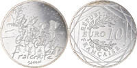 France 10 Euro Sempé - Fraternité, Silver -
