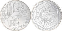 France 10 Euro Guyane, Paris, Silver, KM:1736 -
