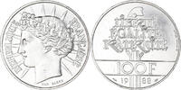 France 100 Francs Coin, Paris, Silver, KM:966a, Gadoury:903 -