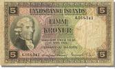 Iceland 5 Kronur Banknote, 1928-04-15 -