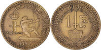 Monaco Franc Coin, Louis II, Poissy, Aluminum-Bronze, KM:111 -