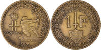 Monaco Franc Coin, Louis II, Poissy, Aluminum-Bronze, KM:111 -