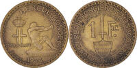 Monaco Franc Coin, Louis II, Poissy, Aluminum-Bronze, KM:111 -