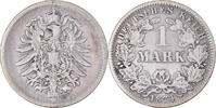 GERMANY - EMPIRE Mark Coin, Wilhelm I, Muldenhütten, Silver -