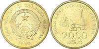 Vietnam 2000 Dông SOCIALIST REPUBLIC, Vantaa, Brass plated steel -