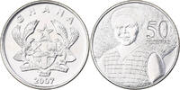 Ghana 50 Pesewas Nickel plated steel, KM:41 -