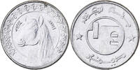 Algeria 1/2 Dinar Algiers, Stainless Steel, KM:128 -