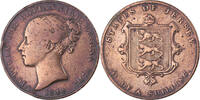 Jersey Victoria, Kupfer, S+, KM:3 1/13 Shilling 1844 S+