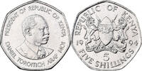 Kenya 5 Shillings British Royal Mint, Nickel plated steel -