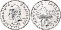 New Caledonia 10 Francs Paris, Nickel, KM:11 -