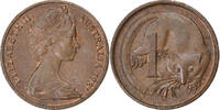 Australia Cent Elizabeth II, Melbourne, Bronze, KM:62 -