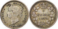 Canada 5 Cents Victoria, Silver, KM:2 -