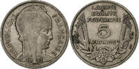 France 5 Francs Bazor, Paris, Nickel, KM:887 -