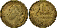 France 10 Francs Guiraud, Paris, Aluminum-Bronze, KM:915.1 -