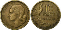 France 10 Francs Guiraud, Paris, Aluminum-Bronze, KM:915.1 -