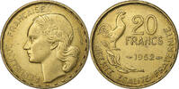 France 20 Francs Guiraud, Paris, Aluminum-Bronze, KM:917.1 -