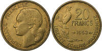 France 20 Francs Guiraud, Paris, Aluminum-Bronze, KM:917.1 -