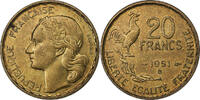 France 20 Francs Guiraud, Beaumont - Le Roger, Aluminum-Bronze -