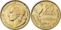 France 20 Francs Guiraud, Paris, Aluminum-Bronze, KM:917.1 -
