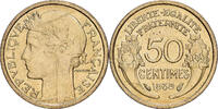 France 50 Centimes Morlon, Aluminum-Bronze, KM:894.1 -