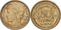 France 50 Centimes Morlon, Aluminum-Bronze, KM:894.1 -