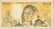 France 500 Francs Banknote, 500 F 1968-1993 ''Pascal'', 1981-01-08 -