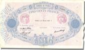 France 500 Francs Banknote, 500 F 1888-1940 ''Bleu et Rose'' -