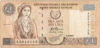 Cyprus 1 Pound Banknote, 2001-02-01, KM:60c -