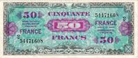 France 50 Francs Flag/France, SERIE DE 1944, Serie 2 -