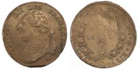 France 12 Deniers Coin, 12 deniers français, Strasbourg -