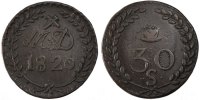 France 30 Sous Coin, Bronze -