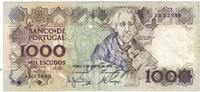 Portugal 1000 Escudos Banknote, 1983-08-02, KM:181k -
