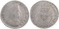 France 1/2 Ecu Coin, Louis XIV, 1/2 Écu aux palmes, Lille -