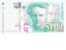 France 500 Francs Pierre et Marie Curie, J 024745399 -