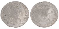 France 1/2 ECU, 43 Sols Coin, Louis XIV, 1/2 Écu aux insignes, Paris -