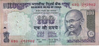 India 100 Rupees Banknote, KM:91h -